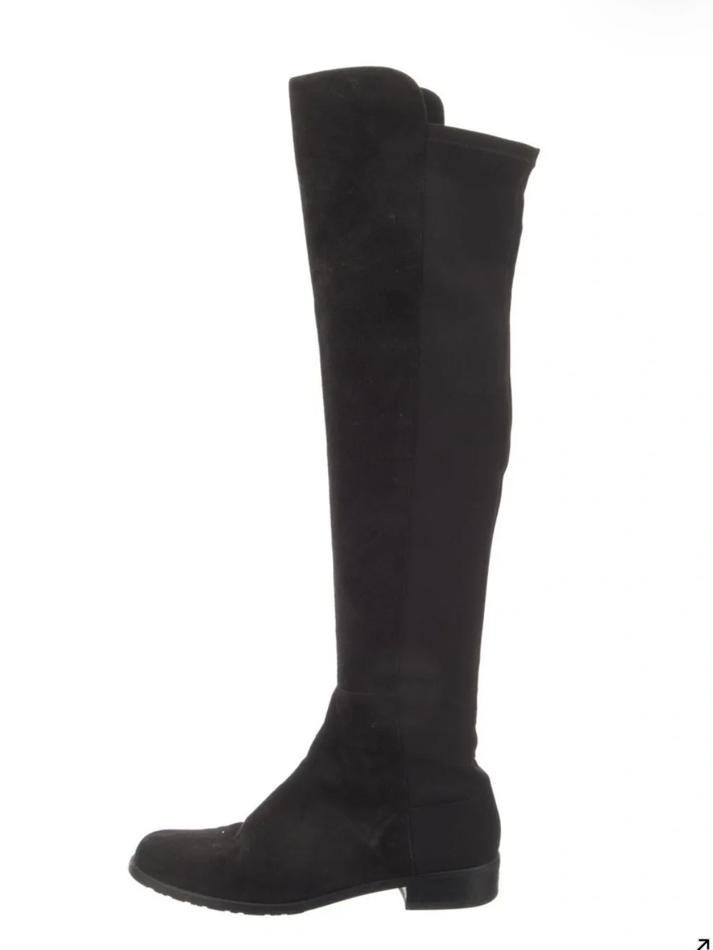 STUART WEITZMAN Black Over-the-Knee Suede Boots Sz 7